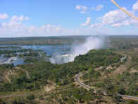 The falls from 150m above the earth.