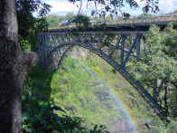 The bridge to Zambia. This is where the bunghee jumping is done.