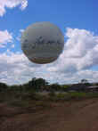 This is a tethered balloon which takes tourist up to view the area.